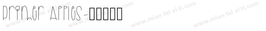 Primer Apples字体转换